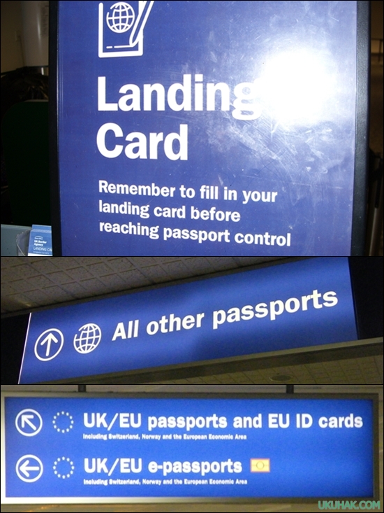 Образец landing card